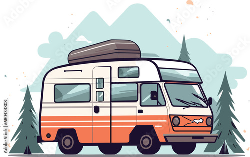 camper van illustration