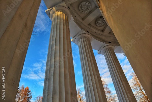 Colonnade of the Temple of Friendship in Pavlovsk Park