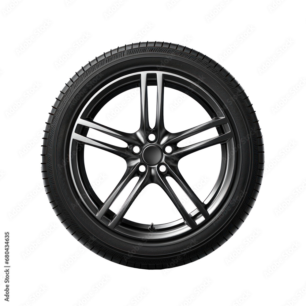 car wheel on  transparent background