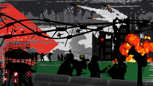 Complete illustration of the condition of the Palestinian people under colonialism