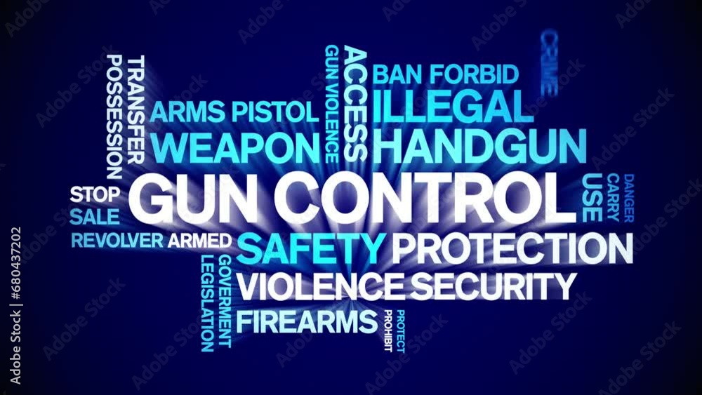 Gun Control animated word cloud;text design animation tag kinetic typography seamless loop. Gun Control animated word cloud;text design animation tag kinetic typography seamless loop.