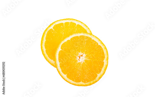 Yuzu oranges on a white background.