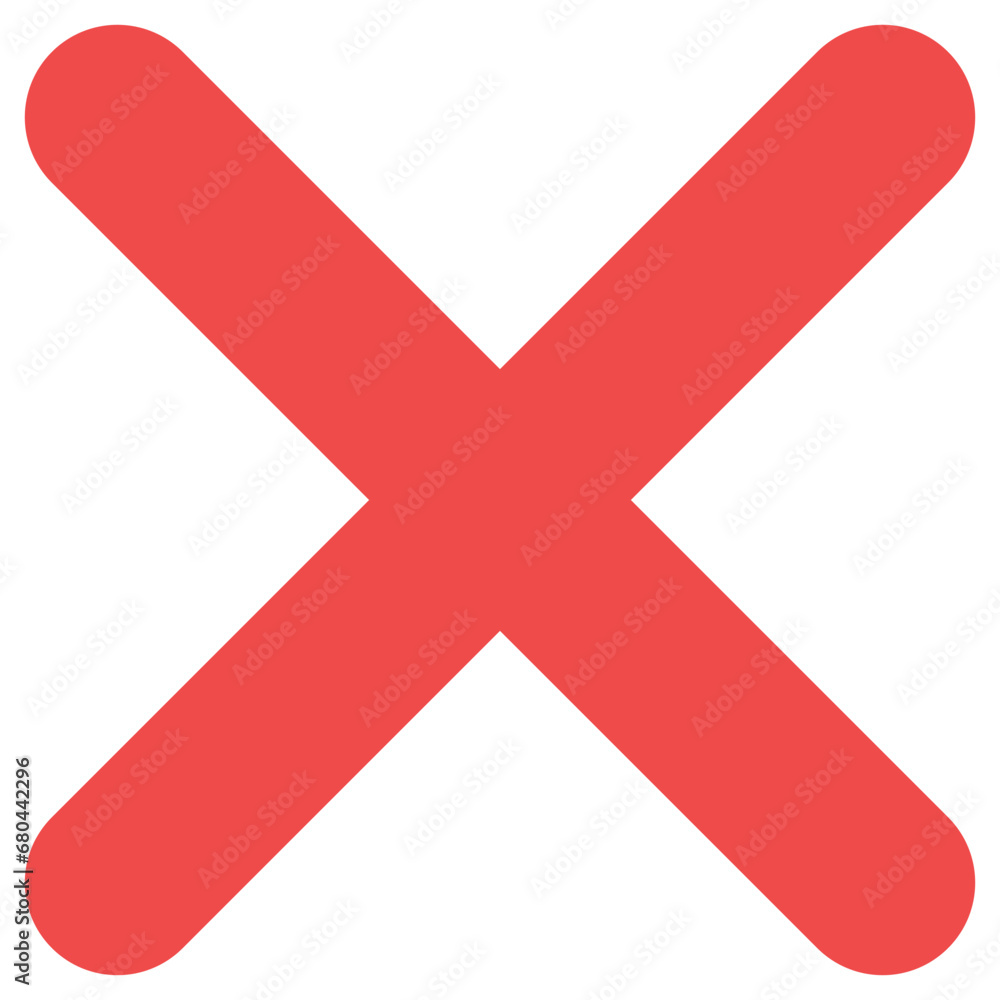 a cross icon or an incorrect symbol and is prohibited isolated on white background. a cross icon or an incorrect symbol and is prohibited isolated on white background.