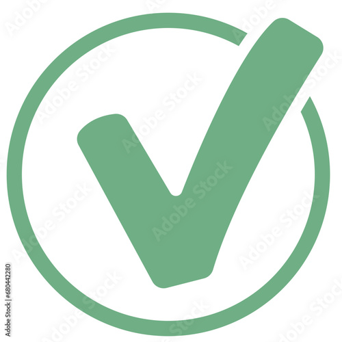Check mark icon symbols vector isolated on white background.