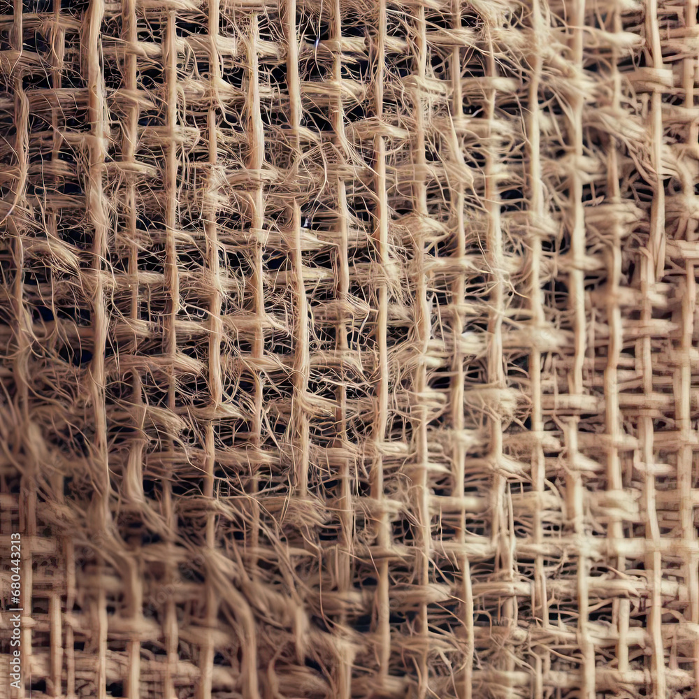 Rough burlap texture Close-up Natural beige tone Ideal for creating a rustic or organic design Rough burlap texture Close-up Natural beige tone Ideal for creating a rustic or organic design
