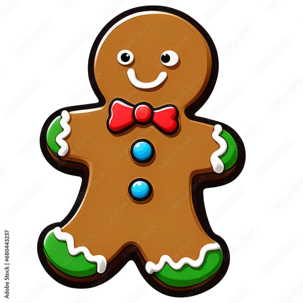 Obraz premium gingerbread man cookie