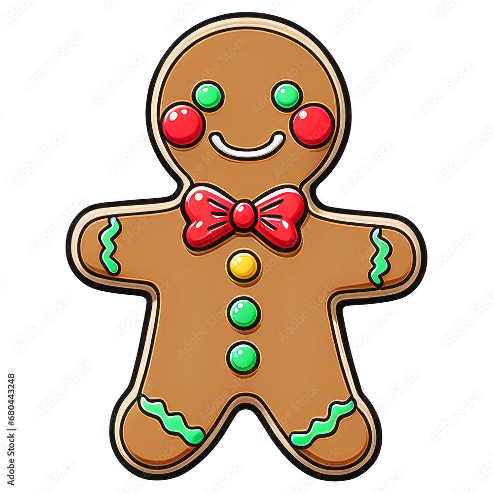 Obraz premium gingerbread man cookie