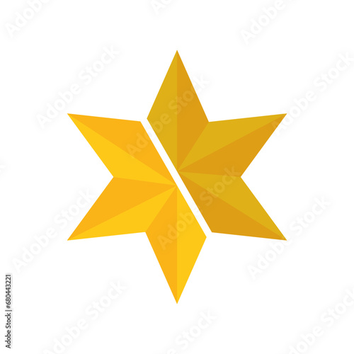 christmas star icon design vector template