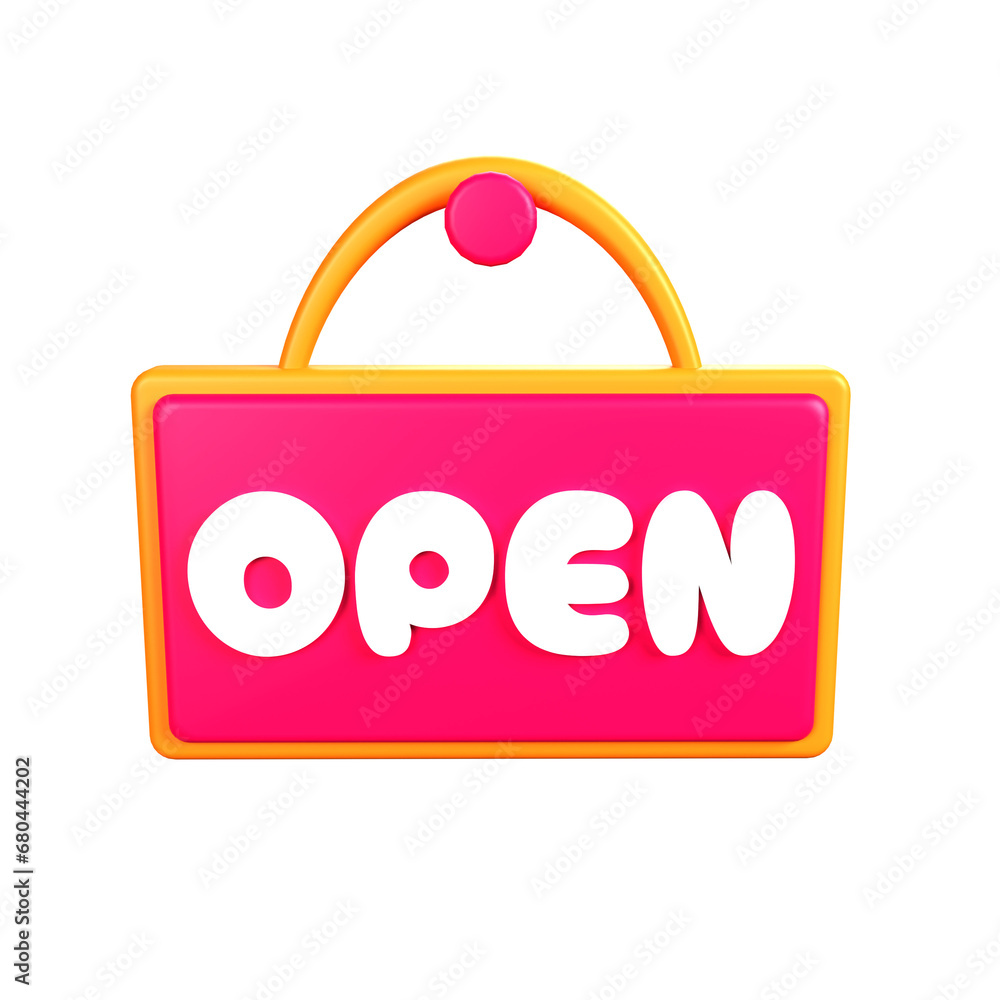 3D Rendered Open Board Isolated on The Transparant Background 3D Rendered Open Board Isolated on The Transparant Background