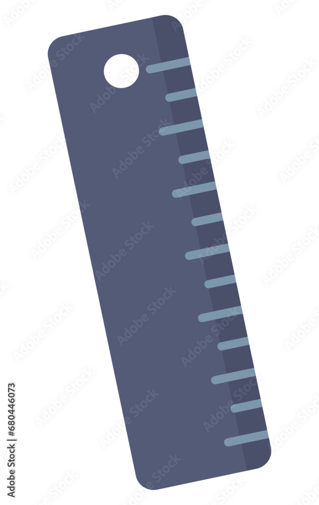 Navy ruler icon. Flat isolated illustration of rule vector icon. Navy ruler icon. Flat isolated illustration of rule vector icon.