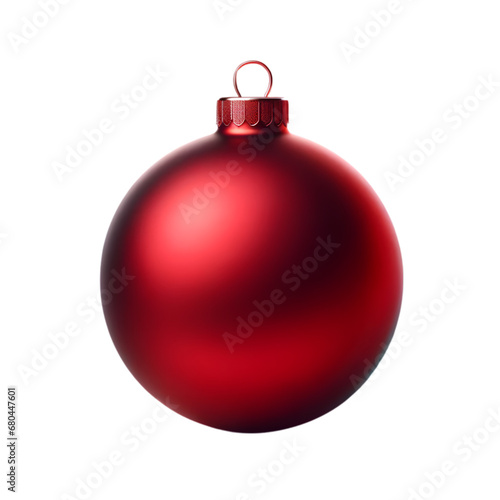 Red christmas bauble.