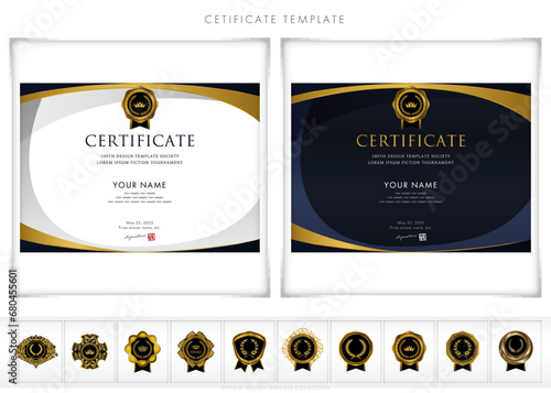 賞状１１５（横）certificate　award　表彰状　celebration