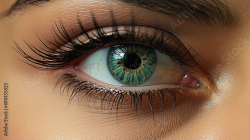 Female eye close-up.