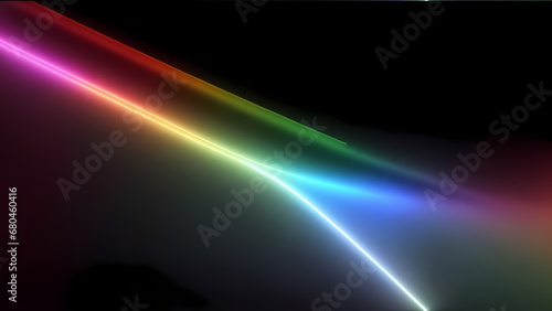 high speed rainbow beam ray of future technology transmission concept