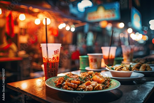 Asian street food. 
