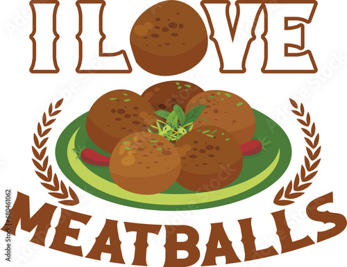 Meatball T-Shirt Design