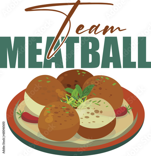 Meatball T-Shirt Design