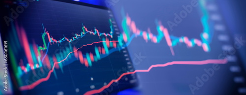 Obraz na plátně Planning and strategy financial portfolio and assets manager analyzing