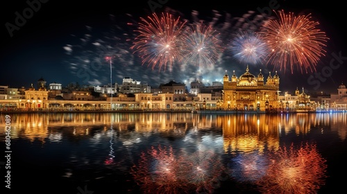 Golden temple consecrated by fireworks