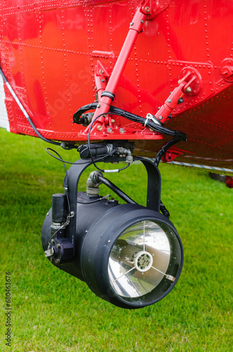 Searchglight on a helicopter