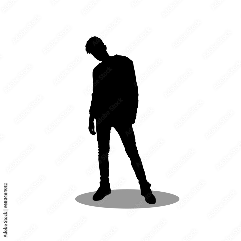 Men silhouette stock vector illustration Men silhouette stock vector illustration