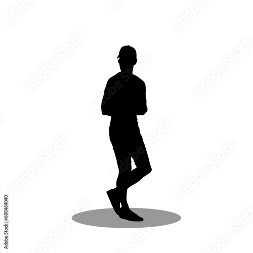 Men silhouette stock vector illustration