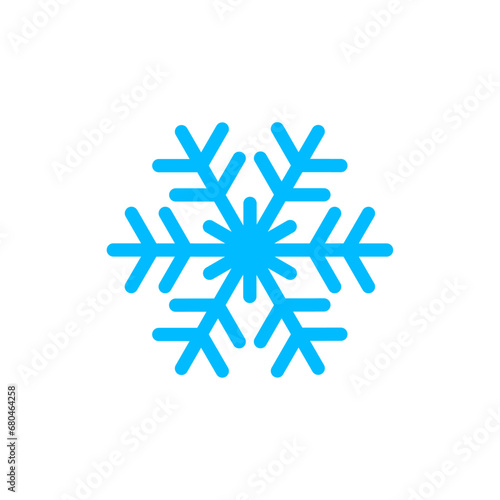 Snowflake icon vector. Snow icon vector.