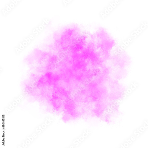 Pink color smoke effect