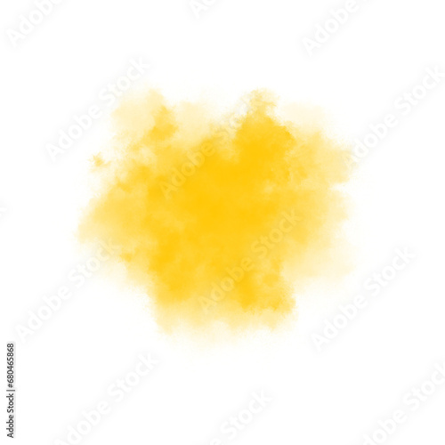 Yellow color smoke effect