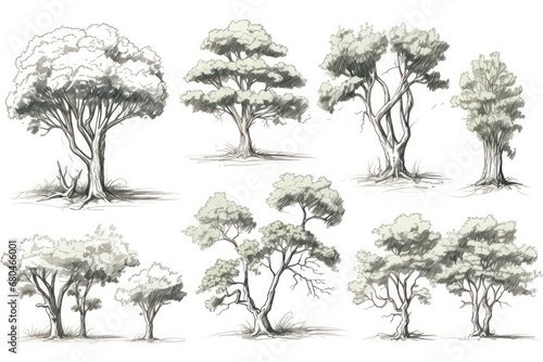 background with trees