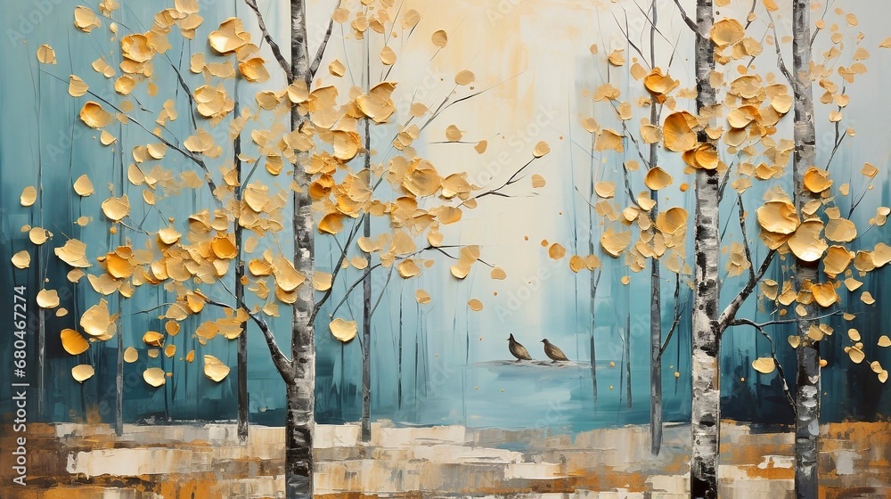 autumn oil painting, generative ai