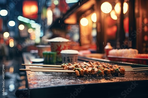Okoshi. asian street food. 