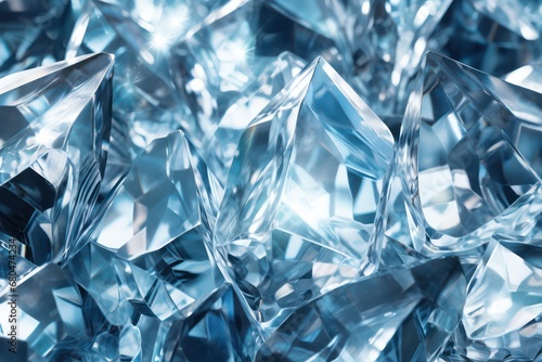 blue crystal background