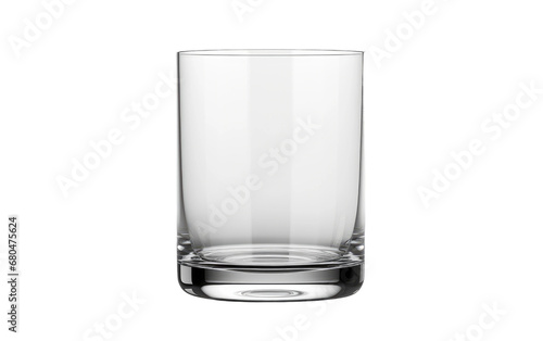 Glassy Tumbler Display on White or PNG Transparent Background.