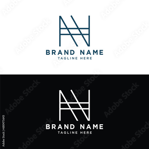 A h v Letters and Text Logo Design Vector Template