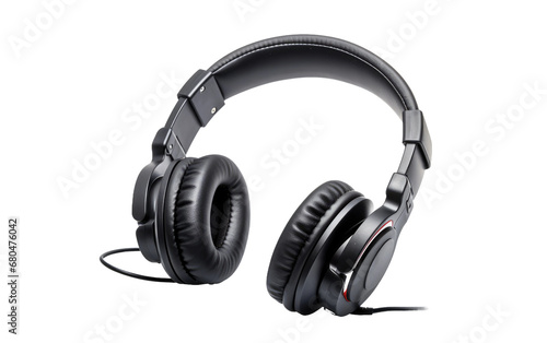 Audio Elegance Headphone on White or PNG Transparent Background.