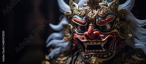 Traditional Balinese masks. Traditional ceremonial masks in Bali. © dedy