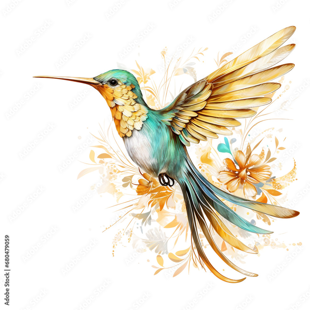 Obraz premium hummingbird on a branch