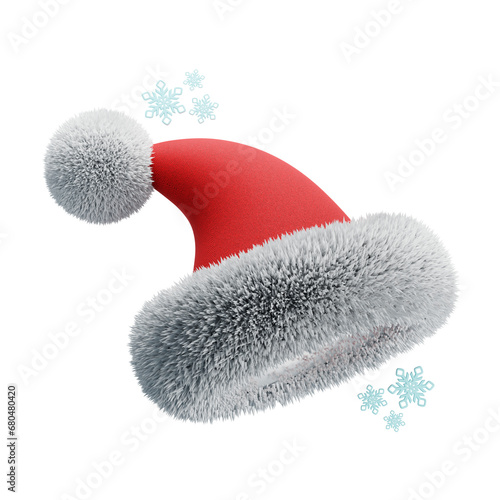 christmas hat 3D illustration 