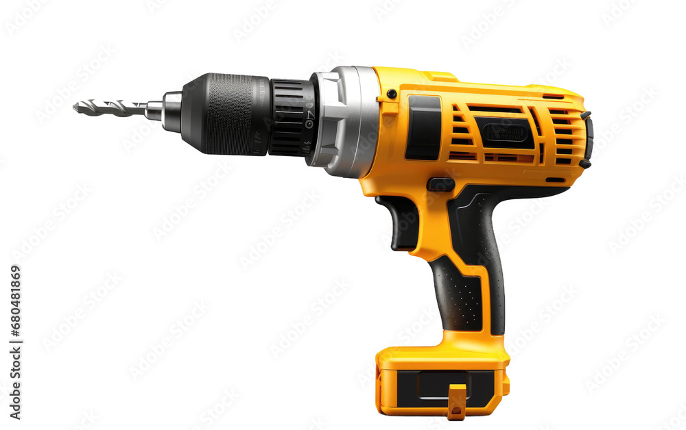 Craft Tool Drill on White or PNG Transparent Background.