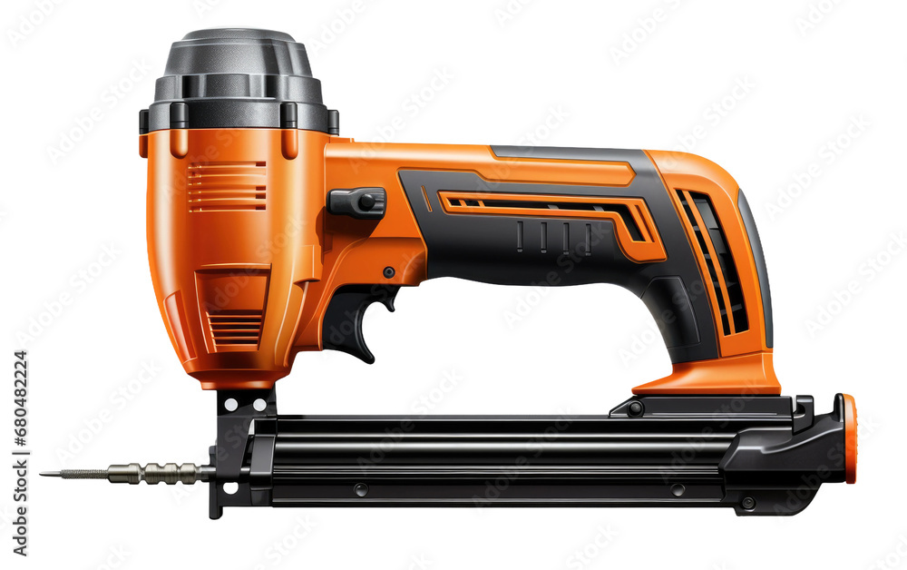 Fototapeta premium Nail Gun on White or PNG Transparent Background.