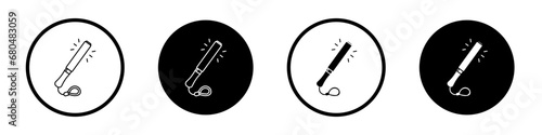 Light Stick vector icon set. Light stick vector symbol suitable for apps and websites UI designs. photo