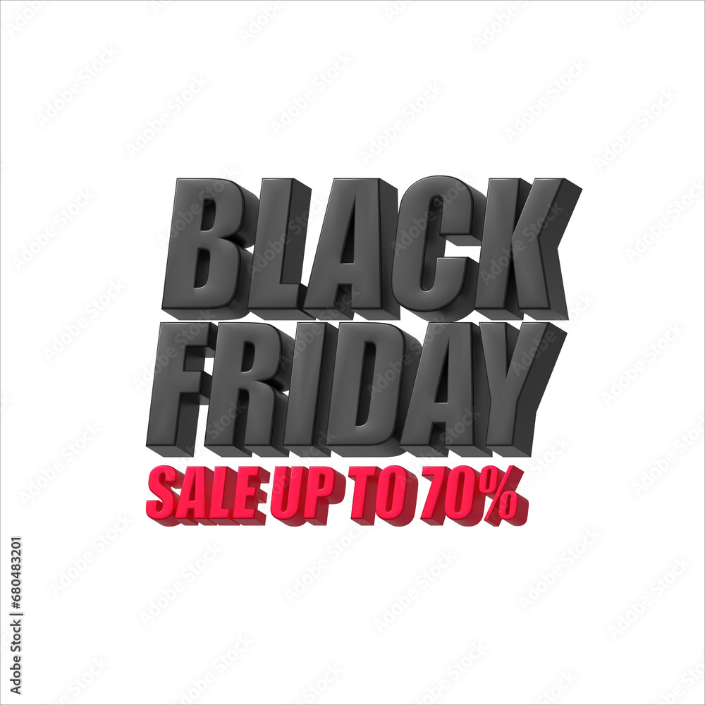Black Friday sale up 70 percent 3d style Black Friday sale up 70 percent 3d style