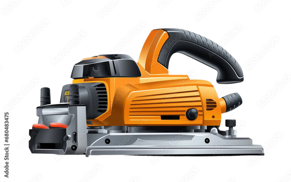 Fototapeta premium Carpentry Tool Planer on White or PNG Transparent Background.