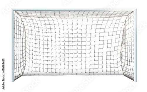 Soccer Goal on White or PNG Transparent Background. photo