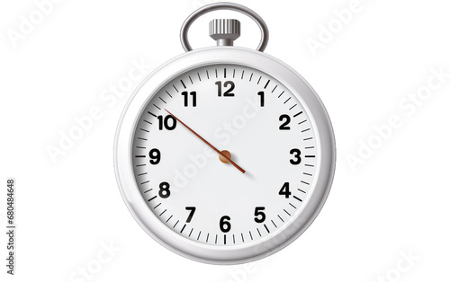 Time Tracker Stopwatch on White or PNG Transparent Background.