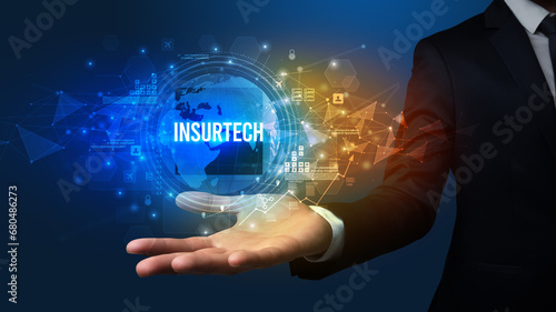 Wallpaper Mural Elegant hand holding technology-related inscription Torontodigital.ca