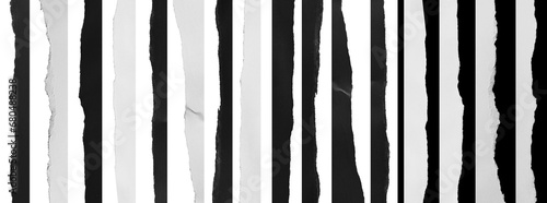 Wallpaper Mural Collection of various vintage note rip paper on white background. Torontodigital.ca