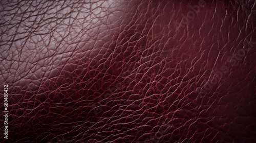 Beautiful luxury dark burgundy red leather background, surface graceful textured background, leather texture, copy space, close-up, macro.