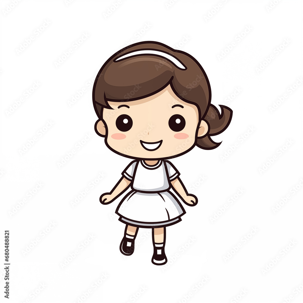 cartoon little girl